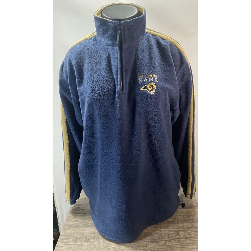 Vintage St. Louis Rams Pullover Fleece Sweatshirt‎ NFL Team Apparel Mens XL